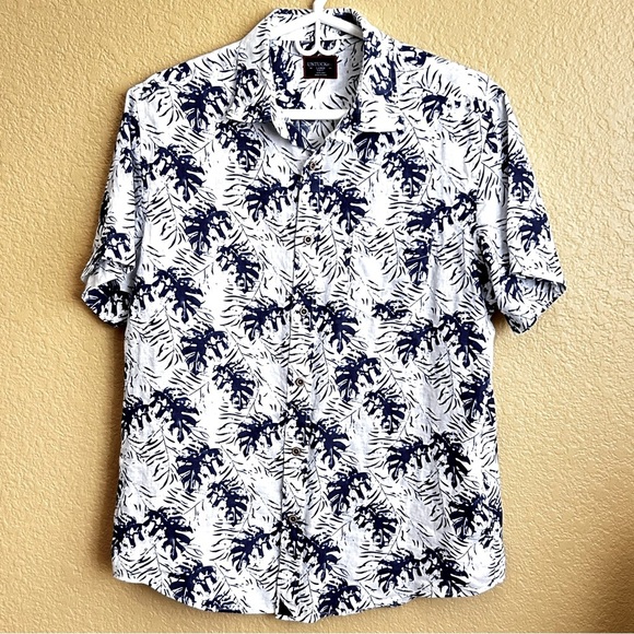 UNTUCKit Slim Fit Linen Short Sleeve Button Down Shirt - Picture 1 of 6